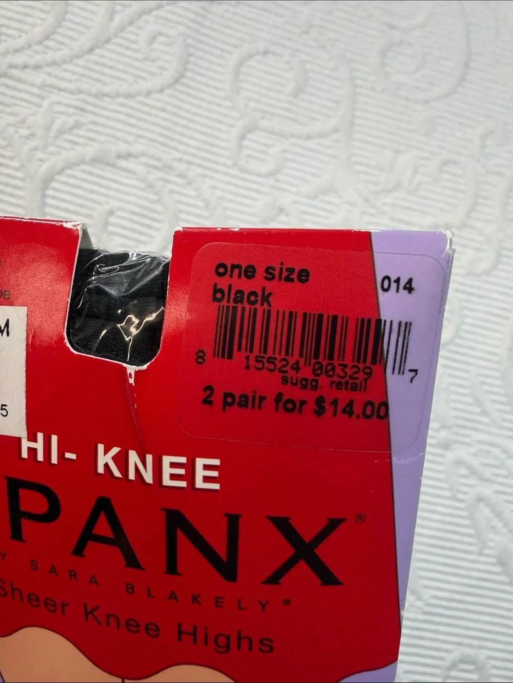 SPANX Sheer Hi-Knee Hosiery in Black. One Size. New